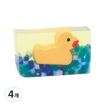 프라이멀엘리먼츠 바디솝 러버덕, 165g, 4개