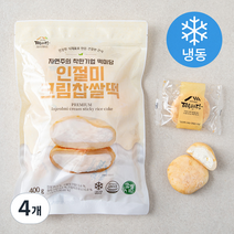 떡미당 인절미 크림 찹쌀떡 (냉동), 400g, 4개