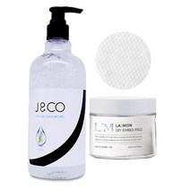 제이엔코 티트리 쿨링겔 + L:M DIY 엠보싱 패드 70매입, 500ml, 1개