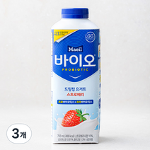 매일바이오 드링킹 요거트 딸기, 750ml, 3개