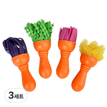 캐스비 아트스쿨 펑키 브러쉬 4종 세트 2164, 혼합색상, 3세트