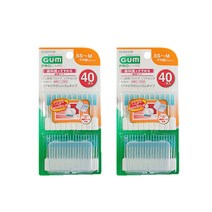 검 치간칫솔 Soft pick SS-M, 40개입, 2개