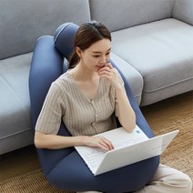 코멧 홈 무빙 에어볼 롱 바디필로우, 차콜그레이