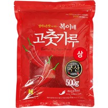복이네먹거리 반찬찜용 보통맛 씨분리 상 국산고추가루, 500g, 1개