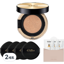 달바 글로우 핏 세럼 커버 쿠션 15g + 퍼프 4p + 세럼 클렌저 9ml 세트, 23호(쿠션), 2세트