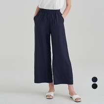 AFINAR 와이드핏 비스코스 밴딩 롱 팬츠