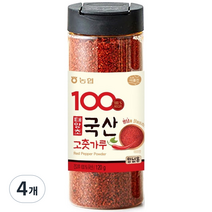 농협 태양초 고춧가루 양념용, 120g, 4개