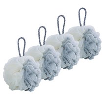 더자카 투톤 샤워볼, 그레이, 4개