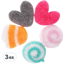 유하우스 난달라 2겹 아크릴수세미, 5개입, 3세트