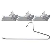 코멧 논슬립 바지걸이, 그레이, 40개입