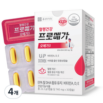 종근당건강 장용성 프로메가 오메가3 22.2g, 4개