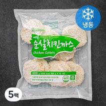 상신 순살 치킨까스 10장 (냉동), 5팩, 600g