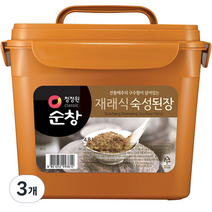 청정원순창 재래식 숙성된장, 4.8kg, 3개