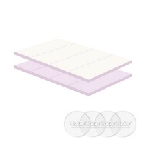 멜로우 폴더매트 2p + 미끄럼방지 패드 4p, 퍼플더블