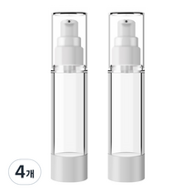 디엠코퍼레이션 DM 뷰티 휴대용 펌프 로션 공병 플랫 진공 100ml, 혼합색상, 4개