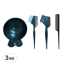 에이브 셀프 염색 키트 염색볼 + 염색빗 2종 + 꼬리빗 세트, 혼합색상, 3세트