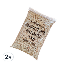 편백아트 프리미엄 편백 미니큐 피톤치드 큐브칩 7~8mm, 1kg, 2개