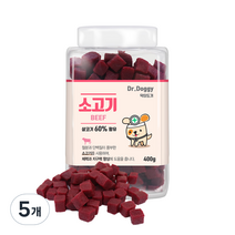 닥터도기 져키 반려견 간식, 소고기맛, 5개