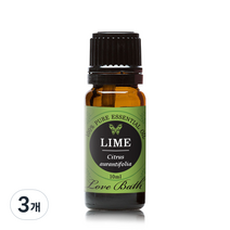 러브바스 아로마 에센셜오일 라임, 10ml, 3개