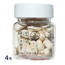인생 종합비타민 1개월팩 25.8g, 30정, 4개