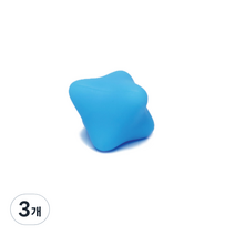 헤이피 근막이완 육각 마사지볼, 3개, 블루