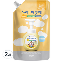 아이깨끗해 순 폼 핸드 솝 파우더향, 2개, 600ml