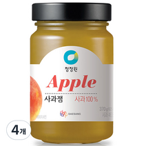 청정원 사과잼, 370g, 4개