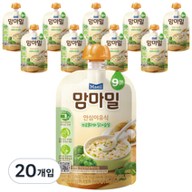 맘마밀 안심이유식 9개월부터, 브로콜리와 닭가슴살, 100g, 20개