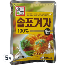 솔표식품 겨자분, 200g, 5개