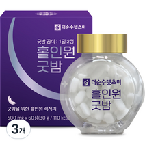 더순수렛츠미 홀인원굿밤 30g, 60정, 3개