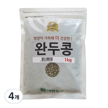 대한농산 완두콩, 1kg, 4개