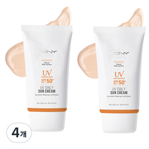 맥퀸뉴욕 유브이 데일리 선크림 수분 SPF50+ PA+++, 50g, 4개