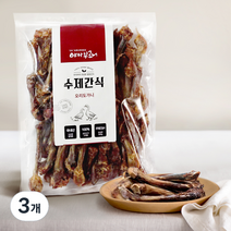 야아부르니 수제간식 대용량팩, 오리도가니, 3개