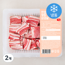 스페인산 한입 옛날 삼겹살 (냉동), 1kg, 2개