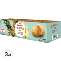 타타와 파인애플맛 쿠키 60p, 600g, 3개