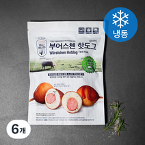 존쿡 델리미트 팜프레시 부어스첸 핫도그 6개입 (냉동), 300g, 6개