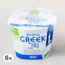 풀무원다논 그릭 플레인, 400g, 6개