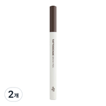 아유아유 타투착 브로우펜 0.9g, 02 다크브라운, 2개