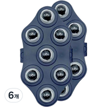 세이브타임 마사지볼 마그네틱 2p, 6개, 그레이