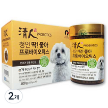 청인 반려견 딱좋아 프로바이오틱스 200g x 2p, 배변활동 원활, 2개, 소화기능 개선