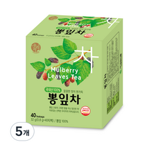 우리차 뽕잎차, 0.8g, 40개입, 5개