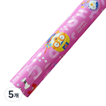 뽀로로 증착롤 포장지 소 26.5cm x 12m, 핑크, 5개