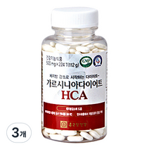 종근당건강 가르시니아 다이어트 HCA, 112g, 3개