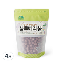 오가닉스토리 유기농 현미로 만든 블루베리볼, 블루베리, 65g, 4개