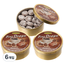 우기 커피 드롭스 캔디, 200g, 6개입