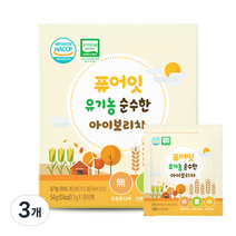 퓨어잇 유기농 순수한 아이보리차, 단품, 54g, 3개