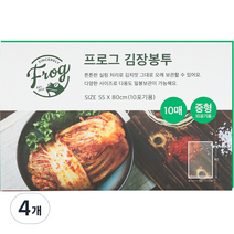 프로그 김장봉투 중형 10포기용 10매, 4개, 중형(약10포기)