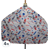 알로하 하와이안 스타일 바버샵 커트보, 10-빠삐용, 4개