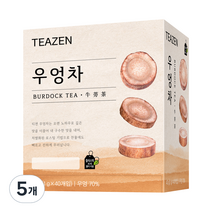 티젠 100세 시대 청춘비법 우엉차, 40g, 5개