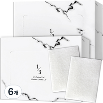 크리스마 1/3 화장솜, 160매입, 6개